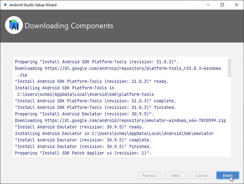 Downloading components
