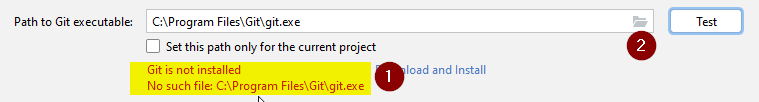 Git not found