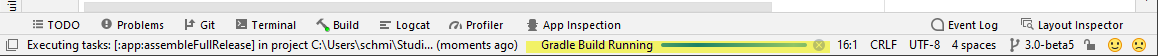 Gradle Running