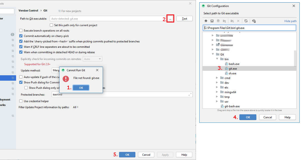 Automatic git installation failed
