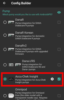 Screenshot of Config Builder Insight